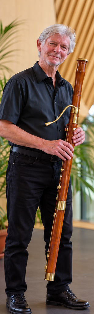 Eric Doucet avec son basson